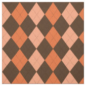 Retro Orange & Brown Raute Herbst Stoff (Muster)