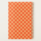Retro Orange Checkerboard 2026 Planer (Rückseite)