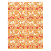 Retro Orange Citrus Muster Tischdecke (Vorderseite)