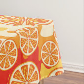 Retro Orange Citrus Muster Tischdecke (Beispiel)