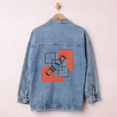 Retro Orange Crazy Jeansjacke (Hangar)