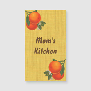 Retro Orange Custom Magnetic Business Card Magnetkarte