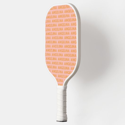 Retro Orange Custom Name Pickleball Paddle 70s (Links)