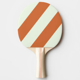 Retro Orange Drei fette Streifen Tischtennis Schläger