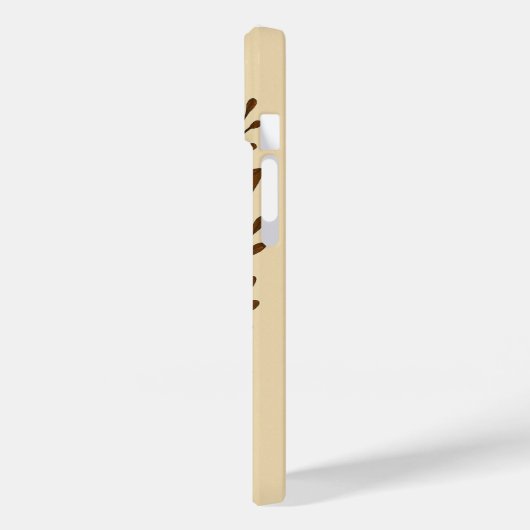 Retro Orange Floral Muster Case-Mate iPhone Hülle (Rückseite / Links)