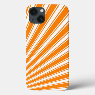 Retro Orange Funky Sun Rays Hintergrund Case-Mate iPhone Hülle