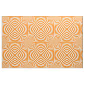 Retro Orange Funky Sun Rays Hintergrund Stoff (Fat Quarter (45,7 x 55,9 cm))