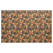 Retro Orange, Gelb & Marineblume  Stoff (Yard (91,4 cm))