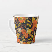 Retro Orange, Gelb und Navy Milchtasse (Linke Ecke)