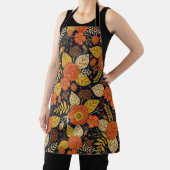 Retro Orange, Gelb und Navy  Schürze (InSitu)