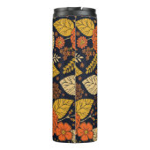 Retro Orange, Gelb und Navy  Thermosbecher (Rückseite)