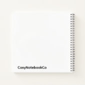 Retro Orange Geometric Notebook Notizblock (Rückseite)