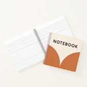 Retro Orange Geometric Notebook Notizblock (Innenseite)