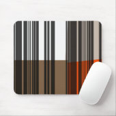 Retro Orange, grau, Brown, schwarze abstrakte Mousepad (Mit Mouse)