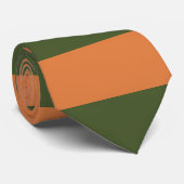 Retro Orange Green Krawatte (Gerollt)