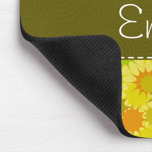 Retro Orange & Green Mousepad (Ecke)