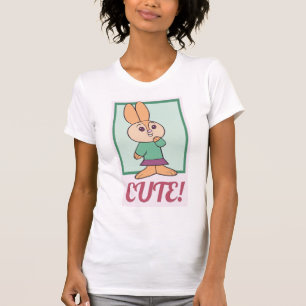 Retro Orange, Grün und Rosa Niedliches Kaninchen T-Shirt