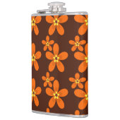Retro orange in den 1970er Jahren Flachmann (Links)