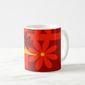 Retro orange in den 1970er Jahren Kaffeetasse (VorderseiteRechts)