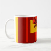 Retro orange in den 1970er Jahren Kaffeetasse (Links)