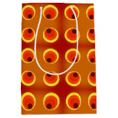 Retro orange in den 1970er Jahren Mittlere Geschenktüte (Vorderseite)