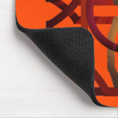 Retro orange in den 1970er Jahren Mousepad (Ecke)