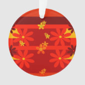 Retro orange in den 1970er Jahren Ornament (Vorderseite)