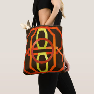 Retro orange in den 1970er Jahren Tasche