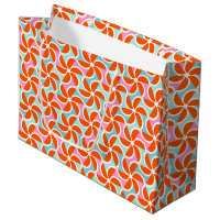 Retro orange Keil-Muster