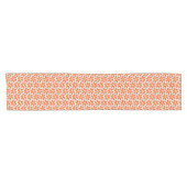 Retro orange Keil-Muster Kurzer Tischläufer (Horizontal)