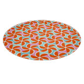 Retro orange Keil-Muster Schneidebrett (Ecke)