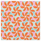 Retro orange Keil-Muster Stoff (Nahaufnahme)