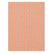 Retro orange Keil-Muster Tischdecke (Vorderseite)