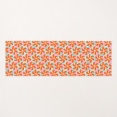 Retro orange Keil-Muster Yogamatte (Vorderseite (Horizontal))
