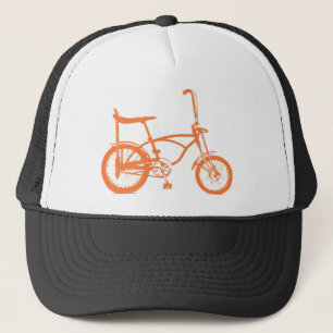 Retro Orange Krate Banana Seat Bike Truckerkappe
