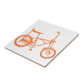 Retro Orange Krate Banana Sitzbike Fliese (Seite)