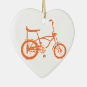 Retro Orange Krate Banana Sitzbike Keramikornament (Rechts)