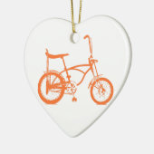 Retro Orange Krate Banana Sitzbike Keramikornament (Links)