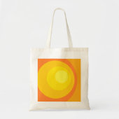 Retro orange Kreise Tragetasche (Vorne)