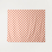 Retro Orange Lightweight Picnic Blanket Wandteppich (Vorderseite (Horizontal))