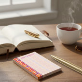 Retro Orange Lila Post-it Klebezettel