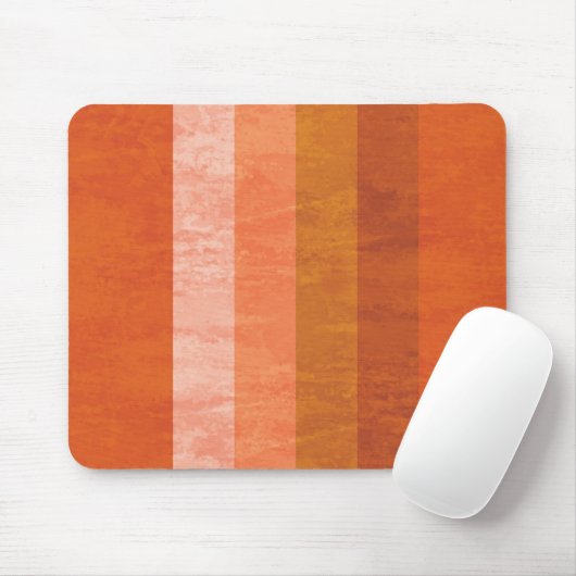 Retro orange Mausunterlage Mousepad (Mit Mouse)
