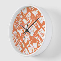 Retro-Orange- oder Farbtelephonmuster