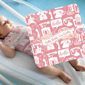 Retro-Orange- oder Farbtelephonmuster Untersetzer