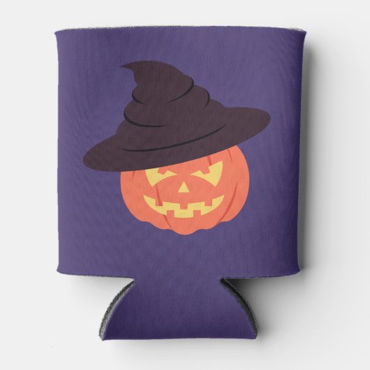 Retro Orange Pumpkin kann kühlen - Herbst Herbst Dosenkühler (Vorderseite)
