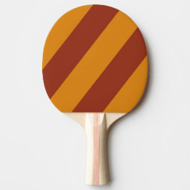Retro Orange Rost Drei fette Streifen Tischtennis Schläger