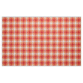 Retro orange-rotes Houndstooth-Karo-Muster Stoff (Fat Quarter (45,7 x 55,9 cm))