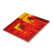 Retro orange Siebzigerjahre Fliese (Seite)