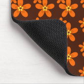 Retro orange Siebzigerjahre Mousepad (Ecke)