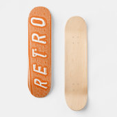 Retro - Orange Skateboard (Vorderseite)